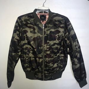 camo bomber jacket
